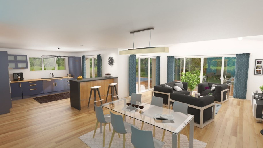 Terrain + Maison neuve de 150&nbsp;m² à Locoal-Mendon