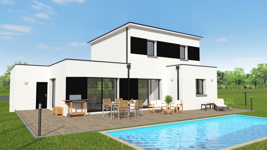 Terrain + Maison neuve de 172&nbsp;m² à Questembert
