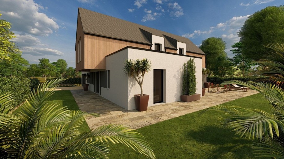 Terrain + Maison neuve de 172&nbsp;m² à Muzillac