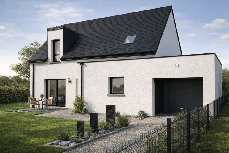 Terrain + Maison neuve de 157&nbsp;m² à Vannes