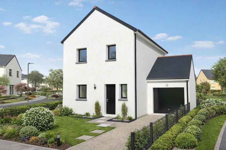 Terrain + Maison neuve de 101&nbsp;m² à Locoal-Mendon