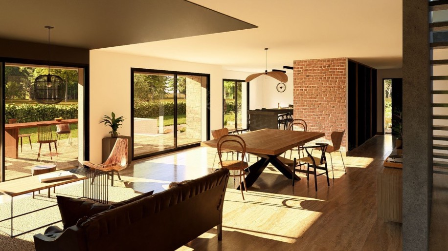 Terrain + Maison neuve de 172&nbsp;m² à Brandivy