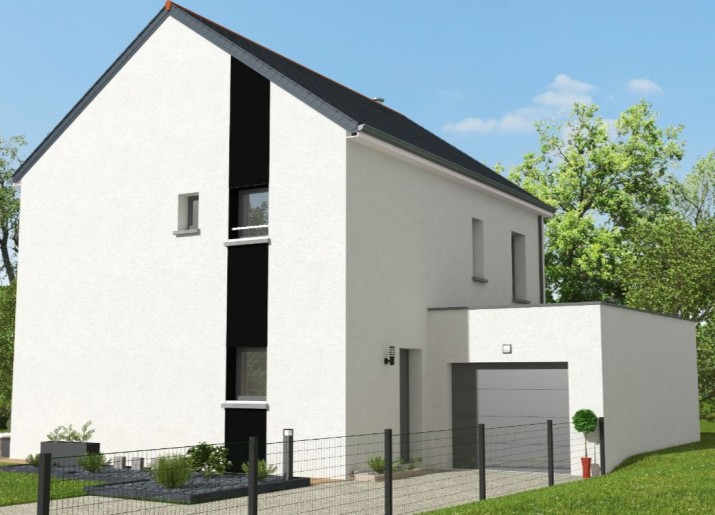 Terrain + Maison neuve de 135&nbsp;m² à Vannes