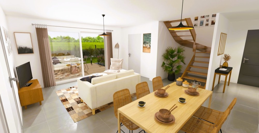 Terrain + Maison neuve de 130&nbsp;m² à Plumelin