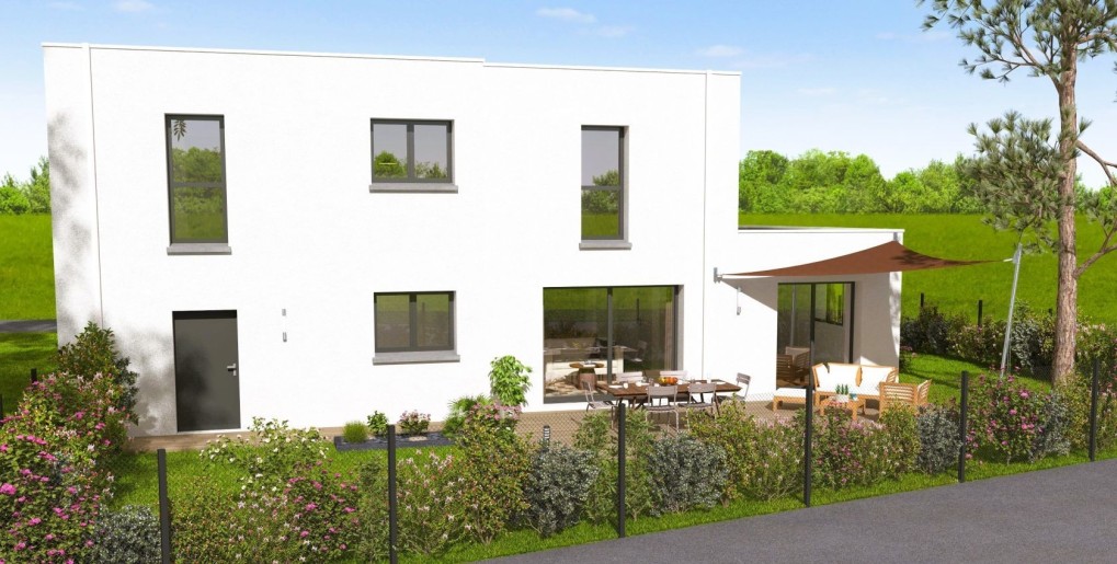 Terrain + Maison neuve de 130&nbsp;m² à Plumelin
