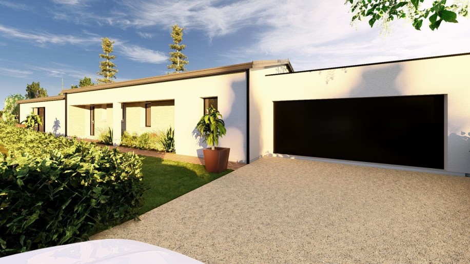 Terrain + Maison neuve de 155&nbsp;m² à Plescop