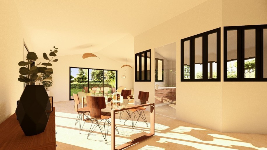 Terrain + Maison neuve de 155&nbsp;m² à Plescop