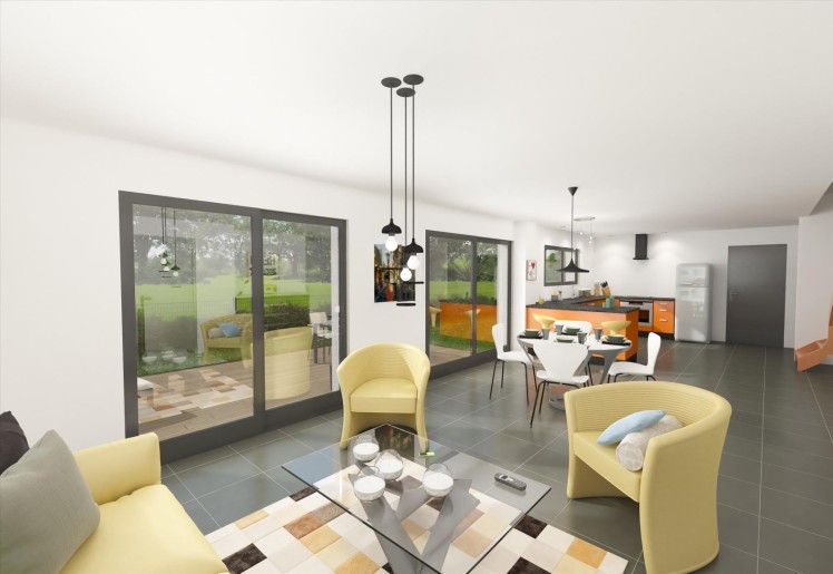 Terrain + Maison neuve de 101&nbsp;m² à Plougoumelen