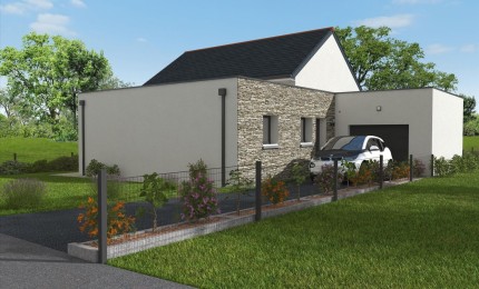 Terrain + Maison neuve de 90&nbsp;m² à Ploërmel