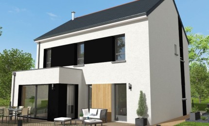 Terrain + Maison neuve de 135&nbsp;m² à Ploemel