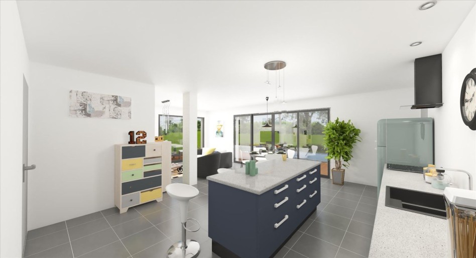 Terrain + Maison neuve de 90&nbsp;m² à Pontivy