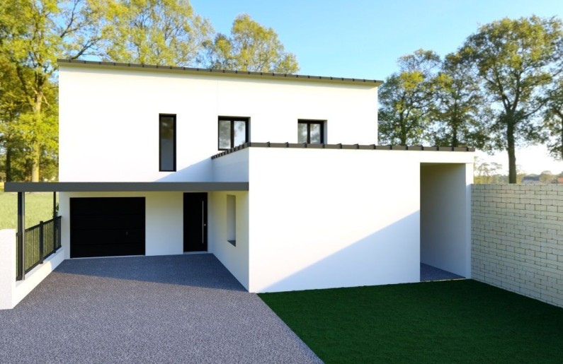 Terrain + Maison neuve de 115&nbsp;m² à Plougoumelen