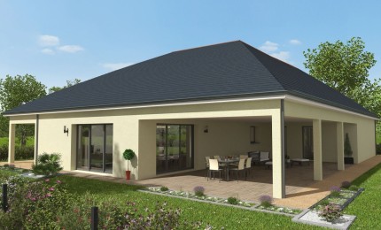 Terrain + Maison neuve de 120&nbsp;m² à Questembert