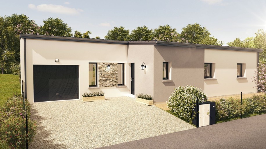 Terrain + Maison neuve de 97&nbsp;m² à Plumergat