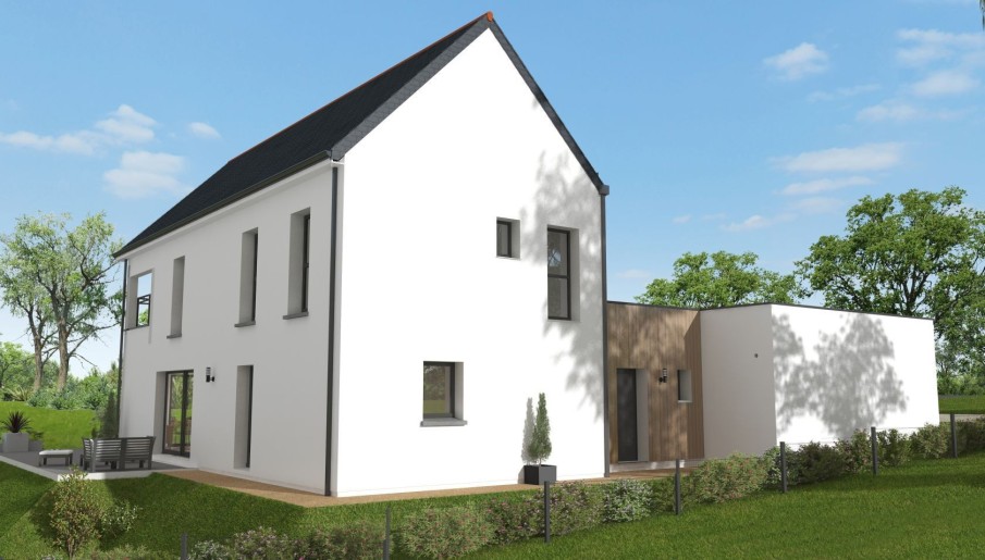 Terrain + Maison neuve de 110&nbsp;m² à Saint-Guyomard