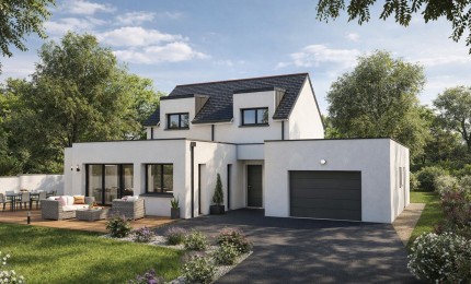 Terrain + Maison neuve de 157&nbsp;m² à Vannes
