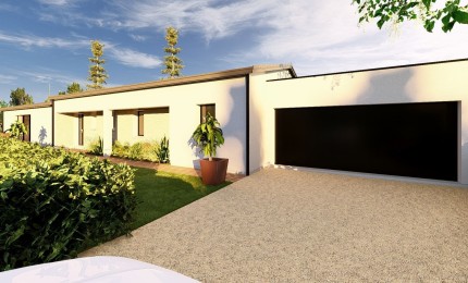 Terrain + Maison neuve de 155&nbsp;m² à Plescop