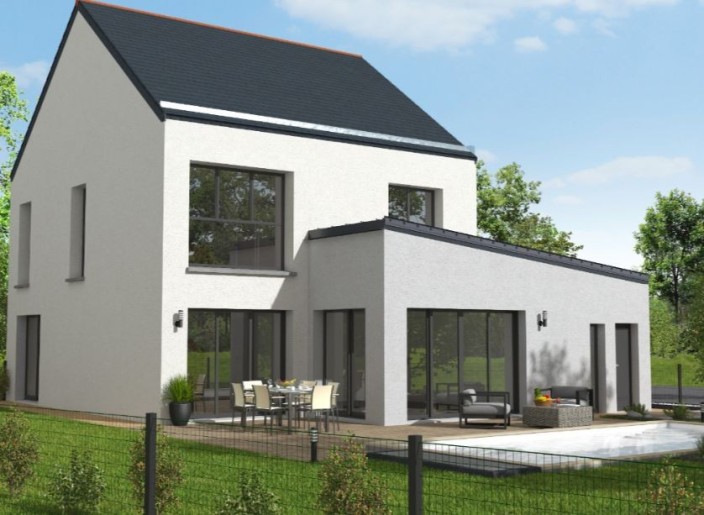 Terrain + Maison neuve de 115&nbsp;m² à Ploemel
