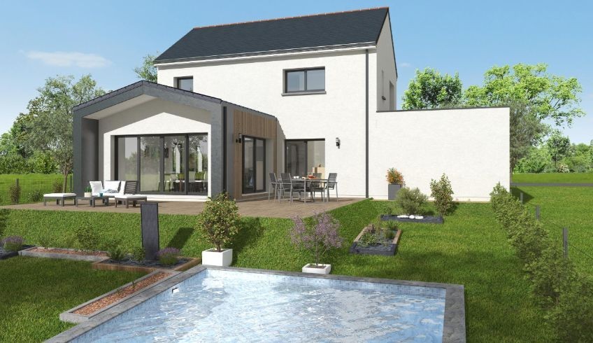 Terrain + Maison neuve de 125&nbsp;m² à Locminé