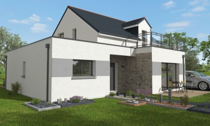 Terrain + Maison neuve de 132&nbsp;m² à Pluneret