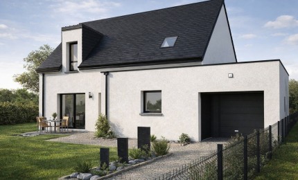 Terrain + Maison neuve de 95&nbsp;m² à Plumelin