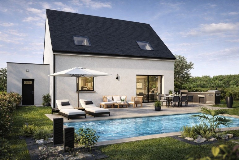 Terrain + Maison neuve de 95&nbsp;m² à Vannes