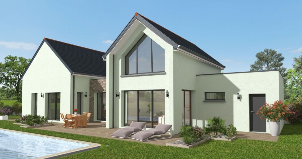 Terrain + Maison neuve de 101&nbsp;m² à Crach