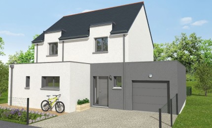 Terrain + Maison neuve de 130&nbsp;m² à Quistinic