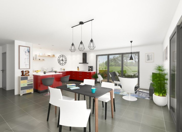 Terrain + Maison neuve de 135&nbsp;m² à Baud