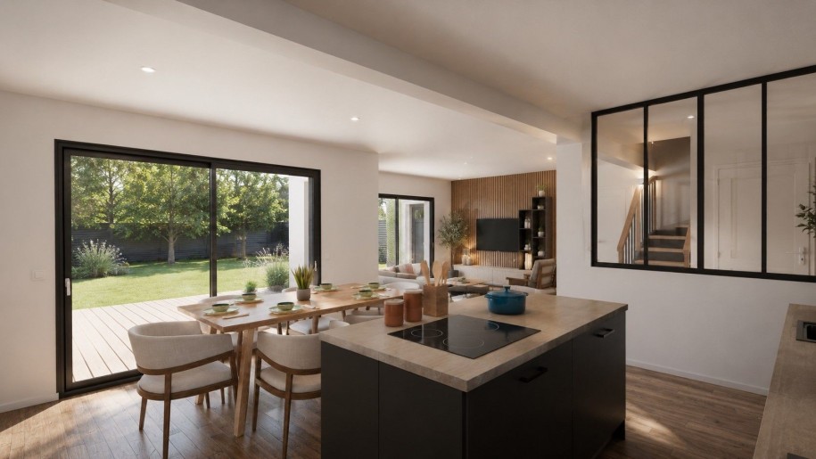 Terrain + Maison neuve de 112&nbsp;m² à Ploërmel