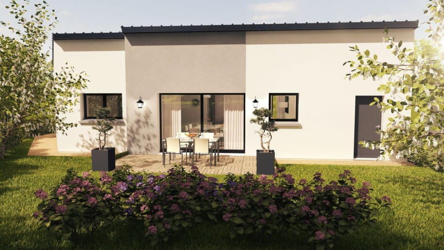 Terrain + Maison neuve de 92&nbsp;m² à Ploërmel