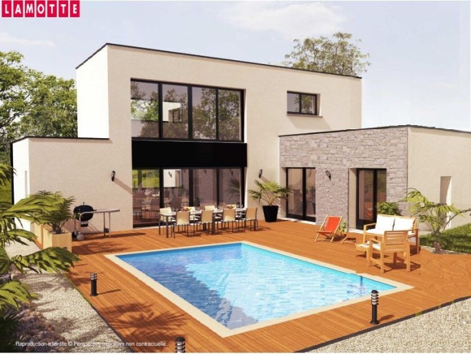 Terrain + Maison neuve de 170&nbsp;m² à Marzan