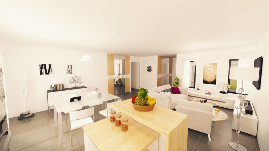 Terrain + Maison neuve de 92&nbsp;m² à Bieuzy