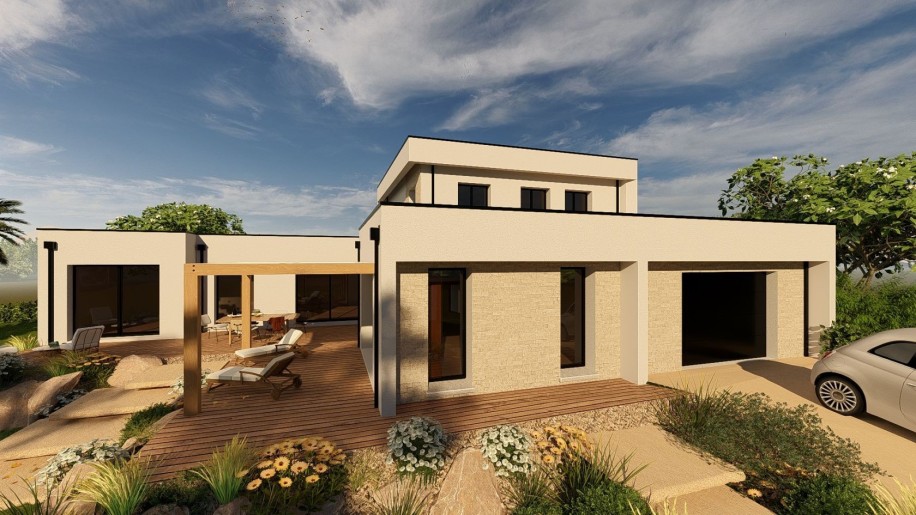 Terrain + Maison neuve de 170&nbsp;m² à Péaule