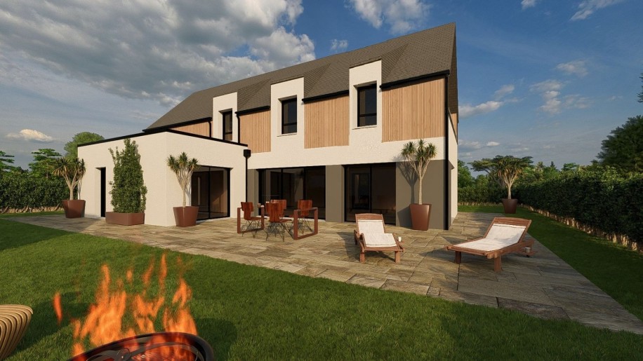 Terrain + Maison neuve de 162&nbsp;m² à Sarzeau