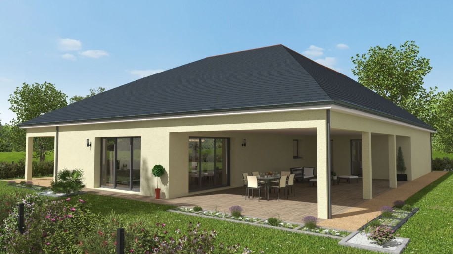 Terrain + Maison neuve de 120&nbsp;m² à Questembert