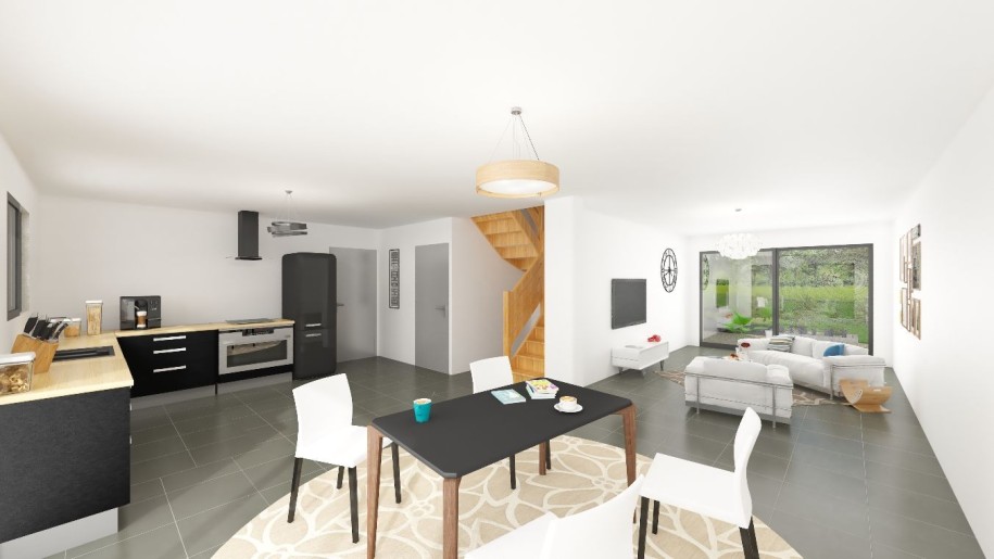 Terrain + Maison neuve de 140&nbsp;m² à Locoal-Mendon