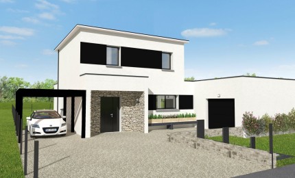 Terrain + Maison neuve de 115&nbsp;m² à Questembert