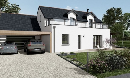 Terrain + Maison neuve de 172&nbsp;m² à Questembert
