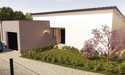 Terrain + Maison neuve de 113&nbsp;m² à Brandivy