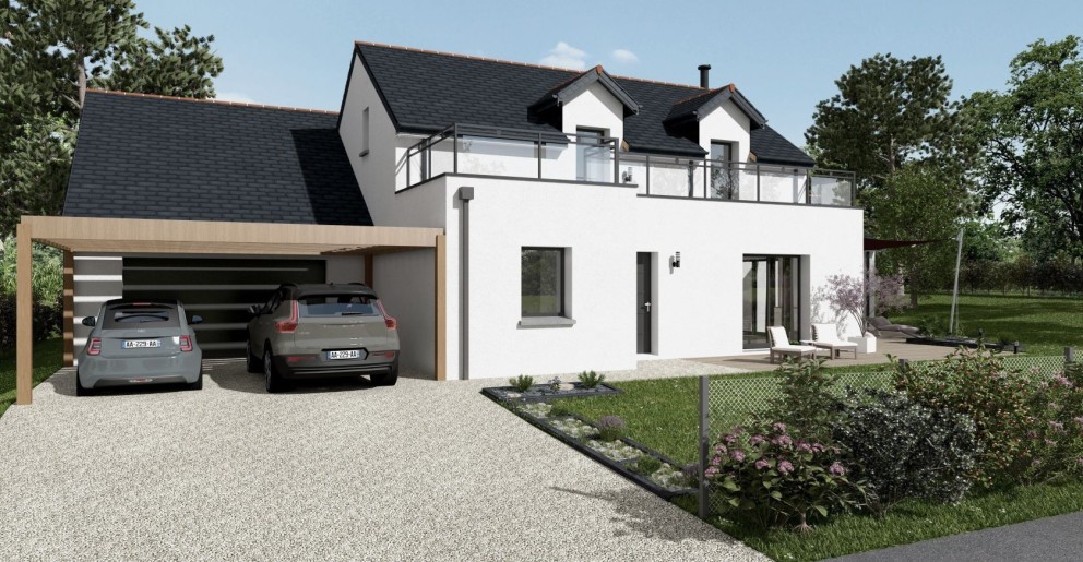 Terrain + Maison neuve de 172&nbsp;m² à Péaule