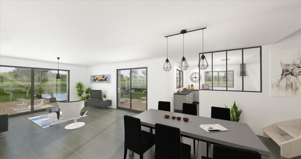 Terrain + Maison neuve de 149&nbsp;m² à Camors