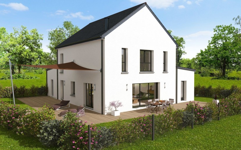 Terrain + Maison neuve de 146&nbsp;m² à Sainte-Anne-d'Auray