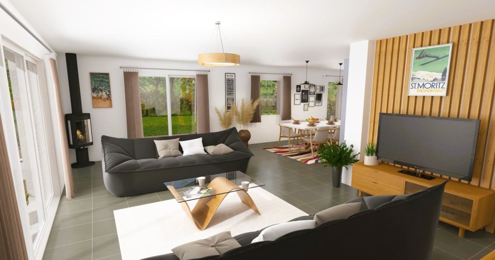 Terrain + Maison neuve de 146&nbsp;m² à Sainte-Anne-d'Auray