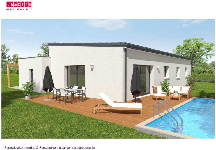 Terrain + Maison neuve de 90&nbsp;m² à Limerzel