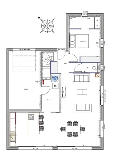 Terrain + Maison neuve de 128&nbsp;m² à Monterblanc