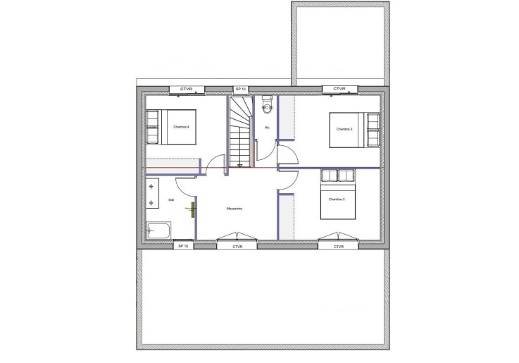 Terrain + Maison neuve de 128&nbsp;m² à Monterblanc