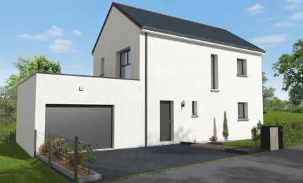 Terrain + Maison neuve de 125&nbsp;m² à Plougoumelen
