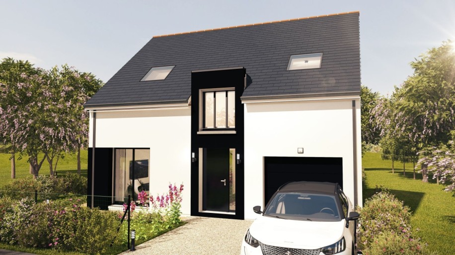 Terrain + Maison neuve de 102&nbsp;m² à Landévant