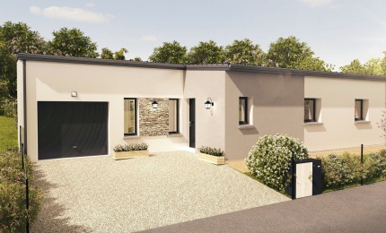 Terrain + Maison neuve de 92&nbsp;m² à Locoal-Mendon